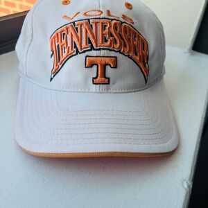 Top of the World White and Orange Cap